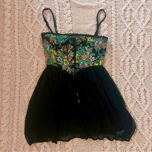 Cider Black Corset Dress